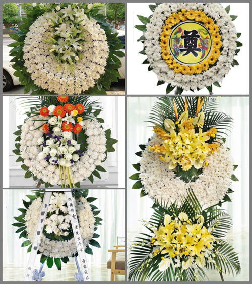 四川成都金堂县土桥镇高山村花圈速递